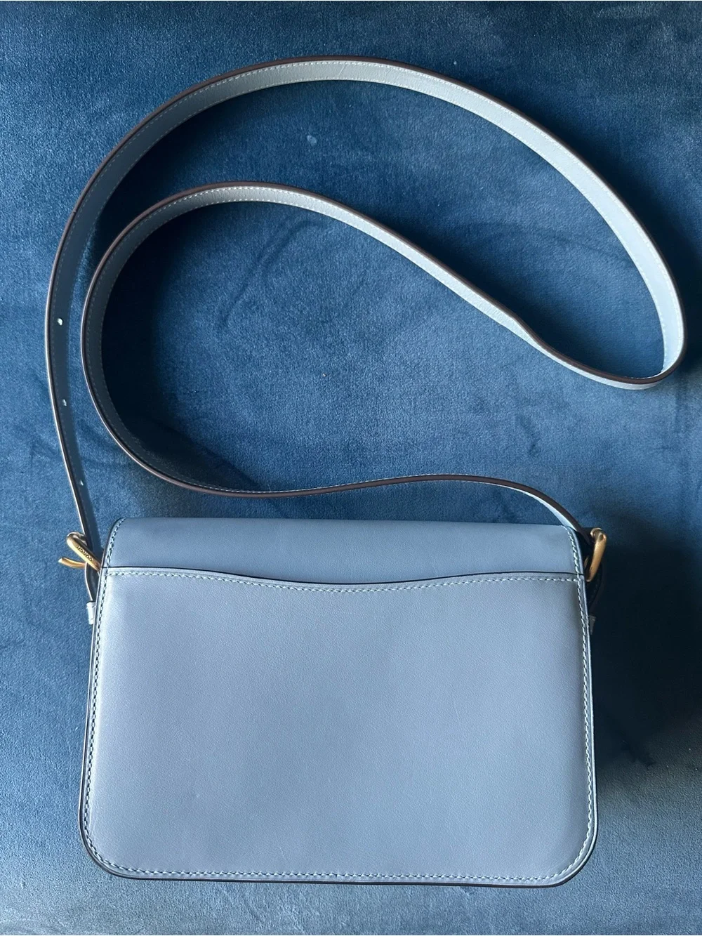 Coach Sage bag Leather Crossbody Shoulder Bag with Gold Hardware